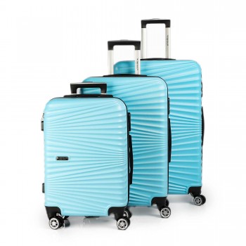 Série de 3 valises ABS Bleu...